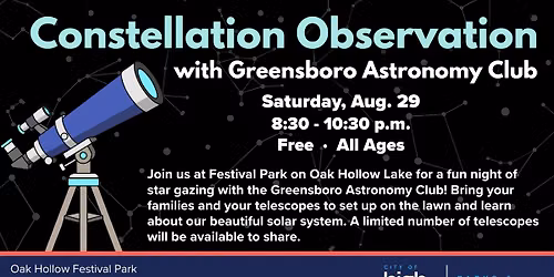 Constellation Observation with Greensboro Astronomy Club