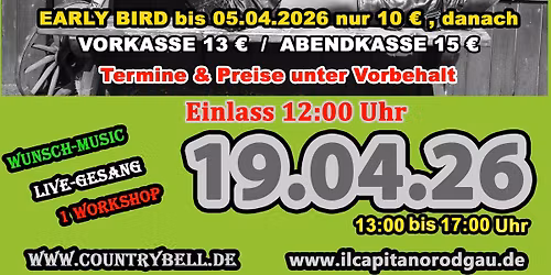 19.04.2026 Country-Music & Line Dance 63110 Rodgau