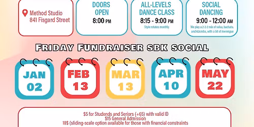 Friday Fundraiser SBK Social: Rhythm Carnival