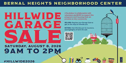 Hillwide Garage Sale | August 8th at Bernal Heights