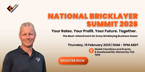 Hobart - National Bricklayer Summit 2026