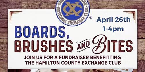 Board, Brushes and Bites Fundraiser