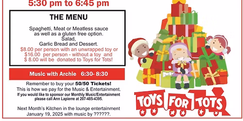 Kitchen in the Lounge-Toys for Tots!
