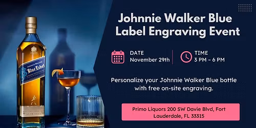 Johnnie Walker Blue Label Engraving Event