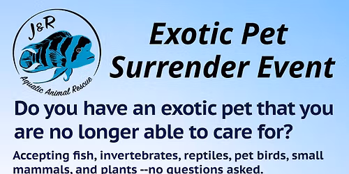 Exotic Pet Surrender Event - Hudson