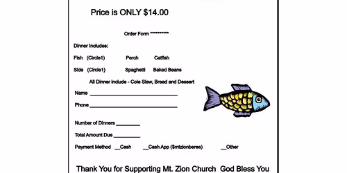 Good Friday Fish Fry Fundraiser