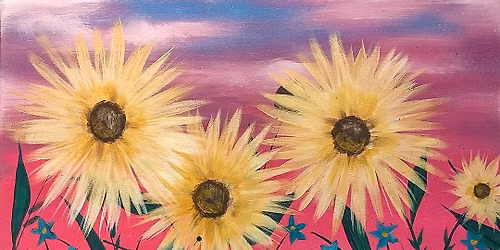 Sunflowers at Sunset Paint & Sip Party!