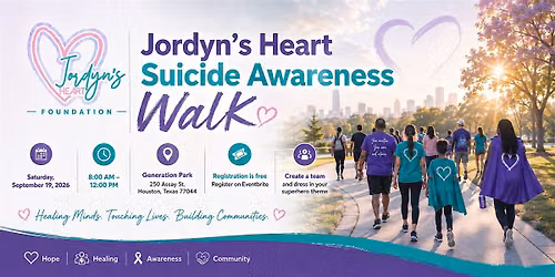Jordyn\u2019s Heart Suicide Awareness Walk