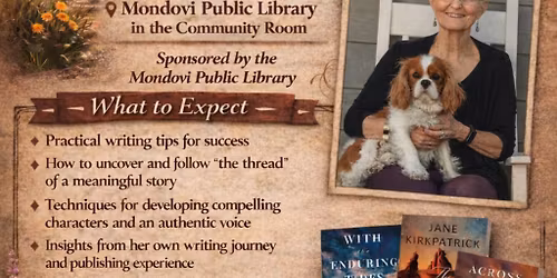 Story Threads: A Writing Workship with Bestselling Author Jane Kirkpatrick