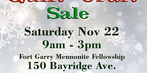 Piece It Together Christmas Quilt & Craft Sale