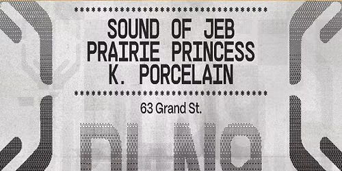 Live Bands: Sound of Jeb, Prairie Princess, K. Porcelain | Dead Letter No.9