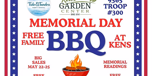 FREE Family Memorial Day BBQ at Ken's