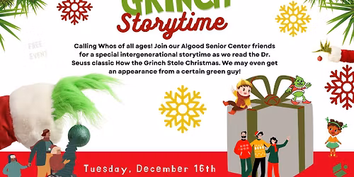 All Ages Grinch Storytime