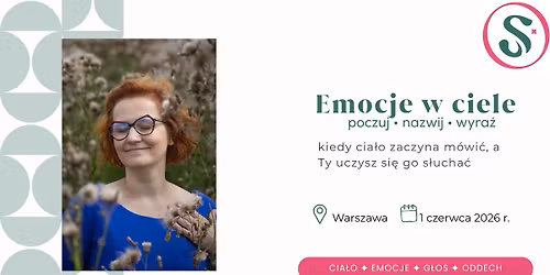 Warszawa: Emocje w ciele - poczuj, nazwij, wyra\u017a...