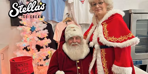 Santa Visits Stella’s Ice Cream (Free Professional Photos!)
