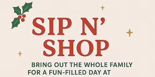 Sip n shop event. 