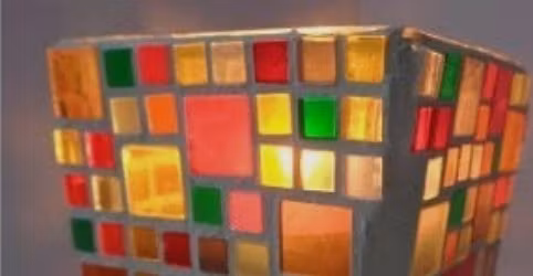 Mosaic Candle Holder