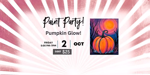 Fall Pumpkin Glow Paint Party