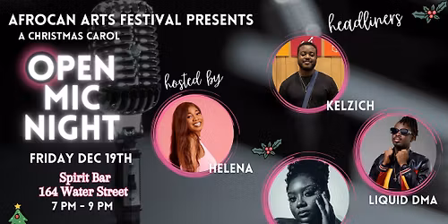 Afrocan AF Open Mic Night (Christmas edition)