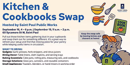 Kitchen and Cookbooks Swap