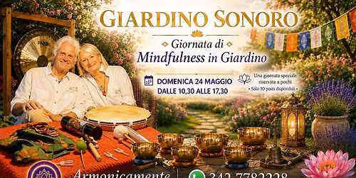 Mindfulness in fiore \ud83c\udf3a nel giardino sonoro 