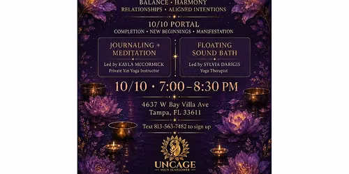 New Moon in Libra Journaling, Meditation & Floating Sound Bath