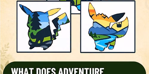 What does Adventure mean to You? Pok\u00e9mon Triptych Painting 