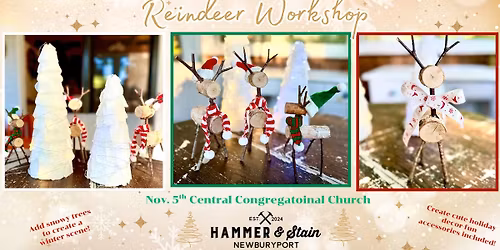 Reindeer Winter Scene Workshop