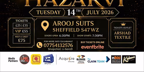 Naeem Hazarvi Live In Sheffield