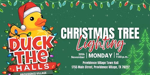 Duck the Halls Christmas Tree Lighting