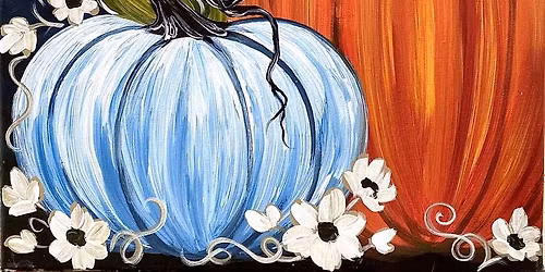 Sip & Paint 'Flowers and Pumpkins' with us!