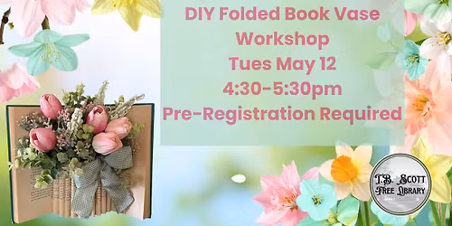 DIY Folded Book Vase