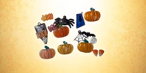 Halloween Resin Pendant and Earrings