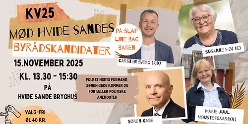 M\u00f8d Hvide Sandes byr\u00e5dskandidater - p\u00e5 slap line bag baren.