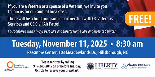 Veterans Appreciation Breakfast - FREE!