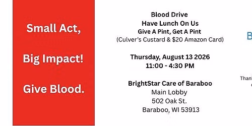 Blood Drive - BrightStar Care, Weichert - Great Day building  
