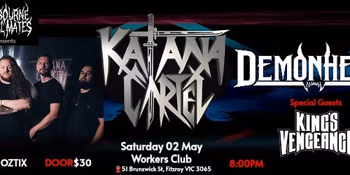 Katana Cartel | Demonhead | Kings Vengeance At The Workers Club 