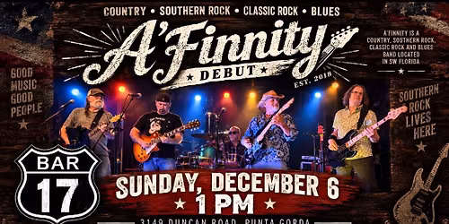 A\u2019Finnity Debut at Bar 17 12\/6!