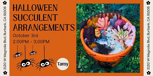 Halloween Succulent Arrangement Workshop