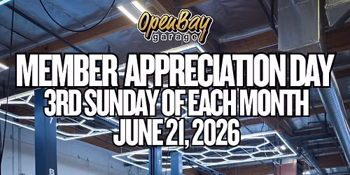 Member Appreciation Day: Members Get 20% off Bay Rentals