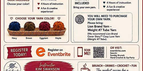 Sunday Brunch Hand Crochet & Sip Party