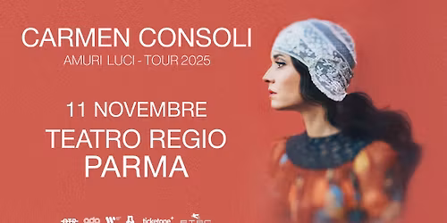 CARMEN CONSOLI in "Teatri 2025" - marted\u00ec 11 novembre 2025 - Teatro Regio - Parma