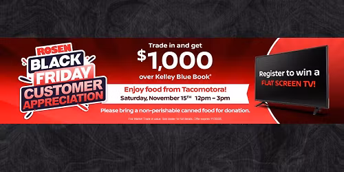 Rosen Nissan Black Friday Customer Appreciation Event