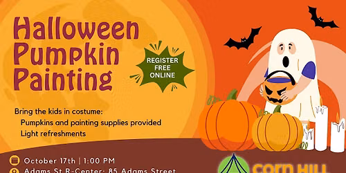 Corn Hill Neighbors:  Halloween Children\u2019s Pumpkin Painting