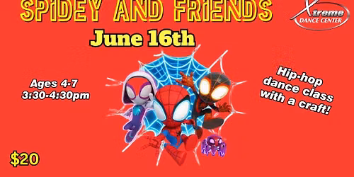Spidey & Friends Pop-up Dance Class Ages 4-7