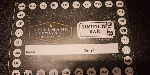 Simonets\/Stillmank Football Punch Card Drawing
