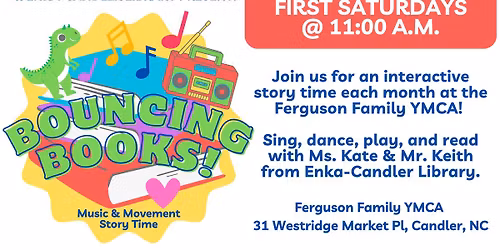 Bouncing Books! Music & Movement Story Time @ the YMCA