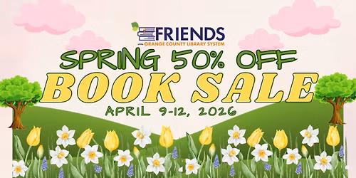Spring 50% Off Book Sale