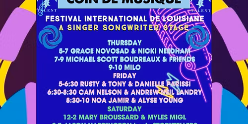 FESTIVAL INTERNATIONAL DE LOUISIANE COIN DE MUSIQUE STAGE