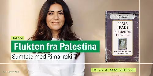 Flukten fra Palestina \u2013 bokbad med Rima Iraki